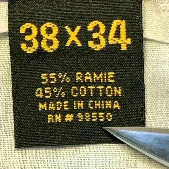 Urban Label Jeans mens 38x34 high rise Y2K Hip Hop Skater black flaw - Picture 13 of 15